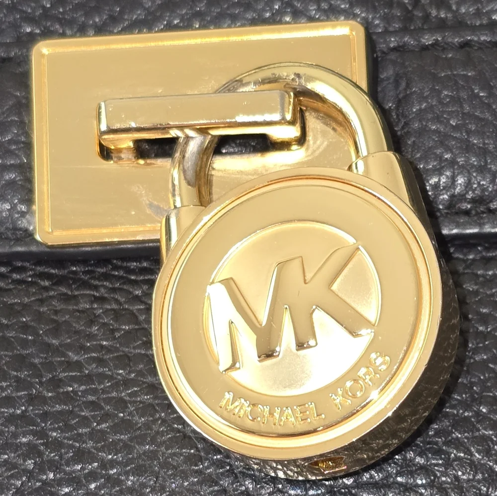 MICHAEL Michael‎ Kors Black Medium Bag Satchel Purse Handbag Tote